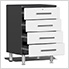 9-Piece Cabinet Kit with Channeled Worktop in Starfire White Metallic