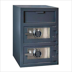 Front Load Double-Door Depository Safe with Electronic Locks