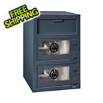 Hollon Safe Company Front Load Double-Door Depository Safe with Combination Locks
