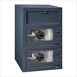 Front Load Double-Door Depository Safe with Combination Locks