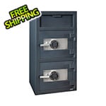 Hollon Safe Company Front Load Double-Door Depository Safe with Electronic Locks