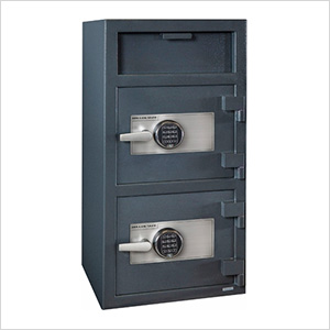 Front Load Double-Door Depository Safe with Electronic Locks