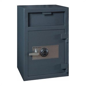 Depository Safe with Inner Locking Compartment and Combination Lock