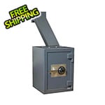 Hollon Safe Company Through-the-Wall Deposit Safe with Combination Lock