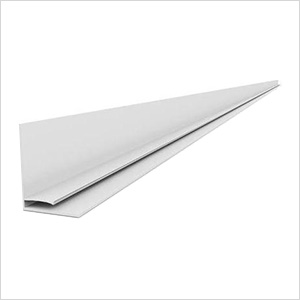 49" PVC Slatwall L Trim (White)