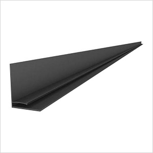 49" PVC Slatwall L Trim (Charcoal)