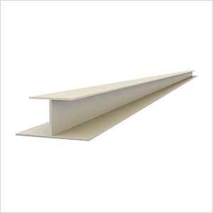 49" PVC Slatwall H Trim (Sandstone)