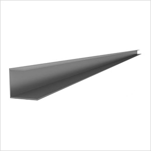 49" PVC Slatwall J Trim (Light Grey)