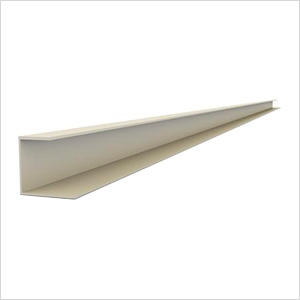 49" PVC Slatwall J Trim (Sandstone)