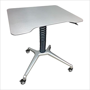 Stand-Up Rolling Desk (Silver)