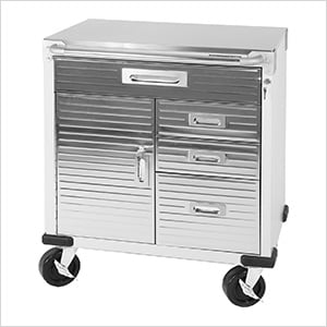 UltraHD Rolling Cabinet with Stainless Steel Top