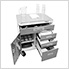 UltraHD Rolling Cabinet with Stainless Steel Top