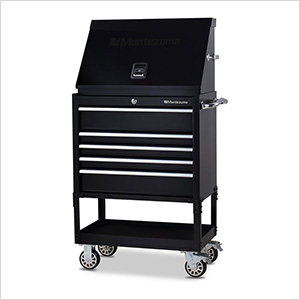 30-Inch 5-Drawer Utility Cart and Steel Triangle Toolbox