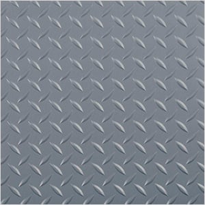 8.5' x 100' Diamond Tread Roll-Out Trailer Floor (Grey)