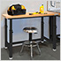 UltraHD Height Adjustable Heavy-Duty Wood Top Workbench