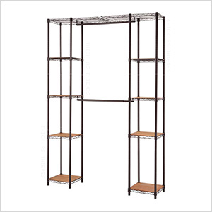 Bronze Expandable Closet System Organizer