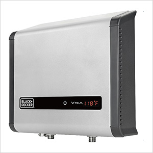 electric tankless water heater 18kw gpm modulating self garage organization digital decker