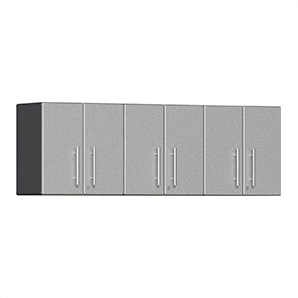 3-Piece Garage Wall Cabinet Kit in Stardust Silver Metallic