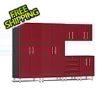 Ulti-MATE Garage Cabinets 6-Piece Garage Cabinet Kit in Ruby Red Metallic