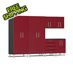 Ulti-MATE Garage Cabinets 6-Piece Garage Cabinet Kit in Ruby Red Metallic