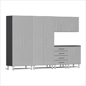 6-Piece Garage Cabinet Kit in Stardust Silver Metallic