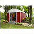 Red Barn Steel Storage Shed - 10' x 14'