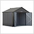 Ezee Shed 10 x 8 ft. Charoal Steel Storage Shed