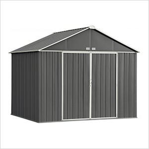 Ezee Shed 10 x 8 ft. Charcoal and Cream Trim Steel Storage Shed