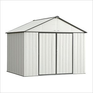 Ezee Shed 10 x 8 ft. Cream with Charcoal Trim Steel Storage Shed