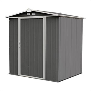 Ezee Shed 6 x 5 ft. Charoal with Cream Trim Steel Storage Shed