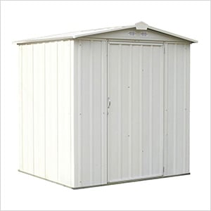 Ezee Shed 6 x 5 ft. Cream Steel Storage Shed