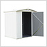 Ezee Shed 6 x 5 ft. Cream Steel Storage Shed