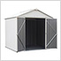 Ezee Shed 8 x 7 ft. Cream Steel Storage Shed