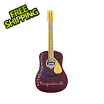 Margaritaville Guitar Bottle Opener Sign with Magnetic Cap Catcher