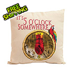 Margaritaville It's 5 O'Clock Somewhere Double Sided Throw Pillow