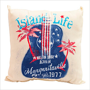 Island Life Double Sided Throw Pillow