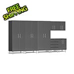 Ulti-MATE Garage Cabinets 7-Piece Garage Cabinet Kit in Graphite Grey Metallic