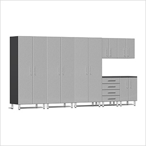 7-Piece Garage Cabinet Kit in Stardust Silver Metallic