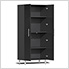 11-Piece Garage Cabinet Kit with Channeled Worktop in Midnight Black Metallic