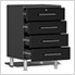 11-Piece Garage Cabinet Kit with Channeled Worktop in Midnight Black Metallic