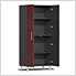 11-Piece Garage Cabinet Kit with Channeled Worktop in Ruby Red Metallic