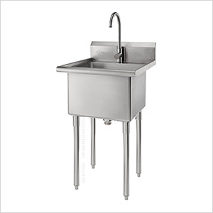 Stainless Steel Utility Sink with Faucet