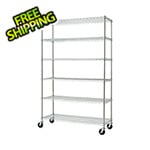 Trinity Chrome 6-Tier Wire Shelving Rack