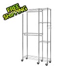 Trinity Chrome Mobile Closet System Organizer