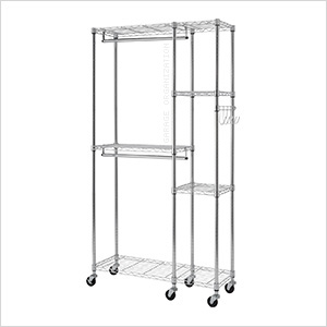 Chrome Mobile Closet System Organizer