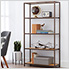 Bronze Anthracite Bamboo 5-Tier Shelving Rack