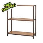 Trinity Bronze Anthracite Bamboo 3-Tier Shelving Rack