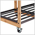 Bronze Bamboo Laundry Station with Wheels