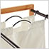 Bamboo 3-Bag Laundry Cart