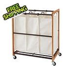 Trinity Bronze 3-Bag Laundry Cart